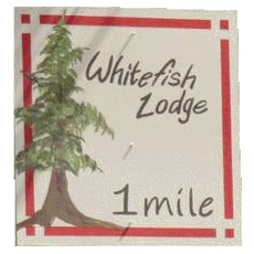 1 mile sign